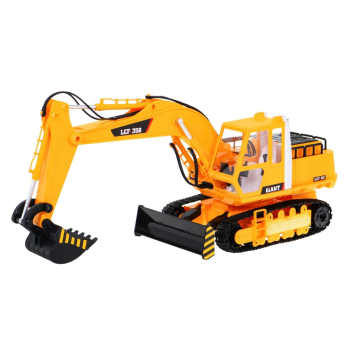 Koparka z funkcją dymu dla dzieci 8+ Zdalnie sterowany model 1:16 Ruchome elementy